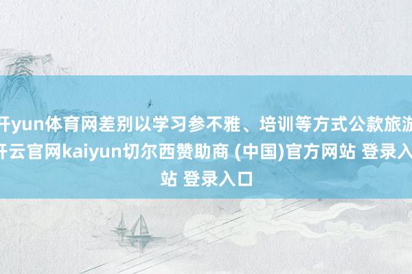 开yun体育网差别以学习参不雅、培训等方式公款旅游-开云官网kaiyun切尔西赞助商 (中国)官方网站 登录入口