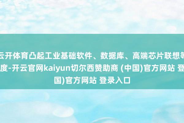 云开体育凸起工业基础软件、数据库、高端芯片联想等要道限度-开云官网kaiyun切尔西赞助商 (中国)官方网站 登录入口